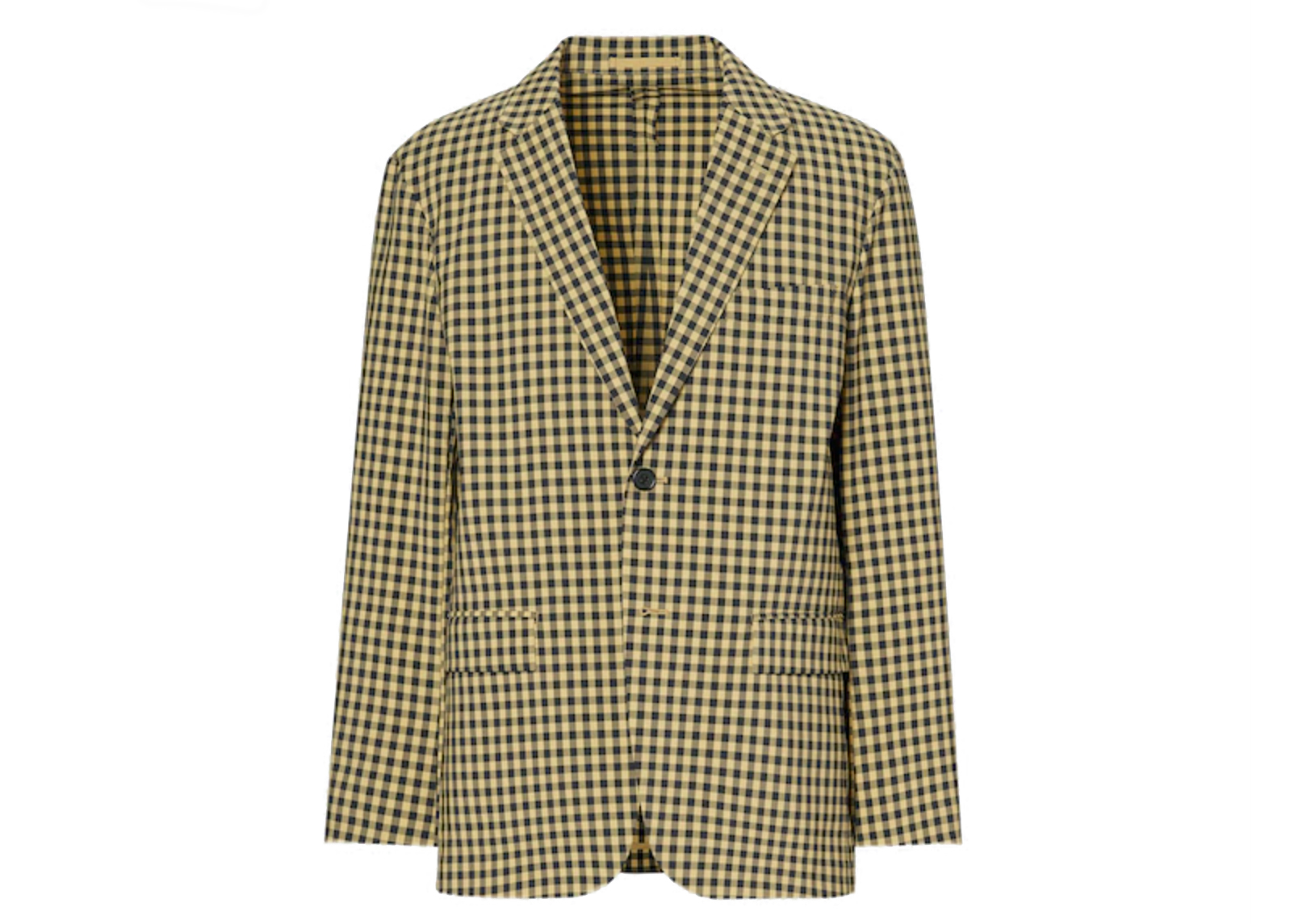 Uniqlo x MARNI Tailored Check Jacket Yellow Men's - SS22 - US