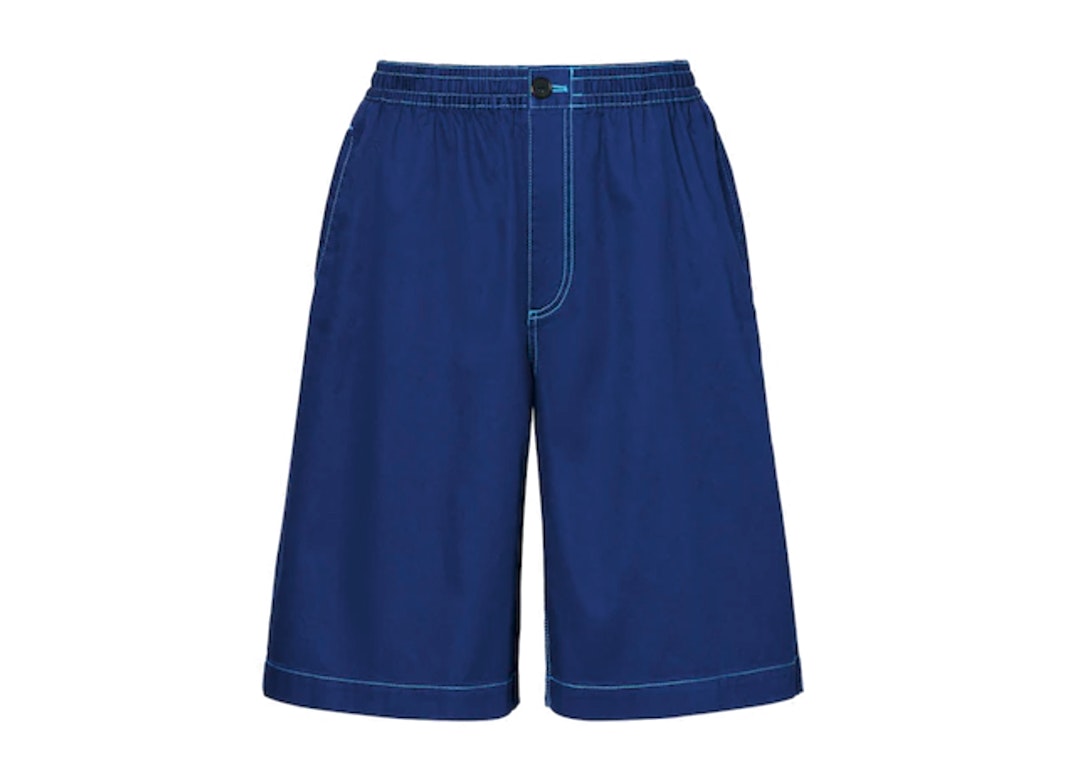 Pre-owned Uniqlo X Marni Wide Fit Boxy Shorts (asia Sizing) Blue