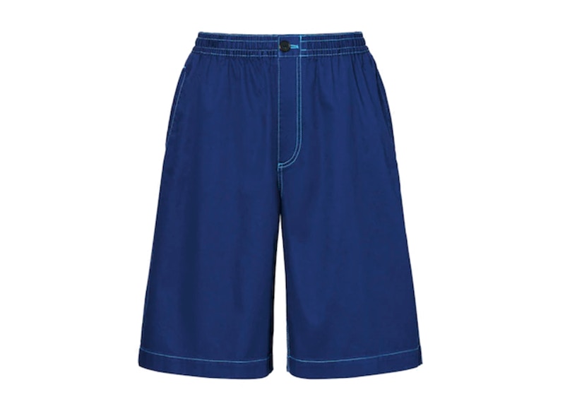 ショーツ MARNI NAVY BLUE WOOL SHORTS Marni Navy Blue Wool Short – LOZURI®