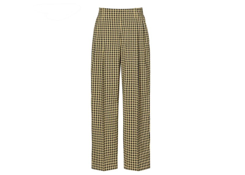 Uniqlo x MARNI Wide Fit Check Tuck Pants (Asia Sizing) Yellow