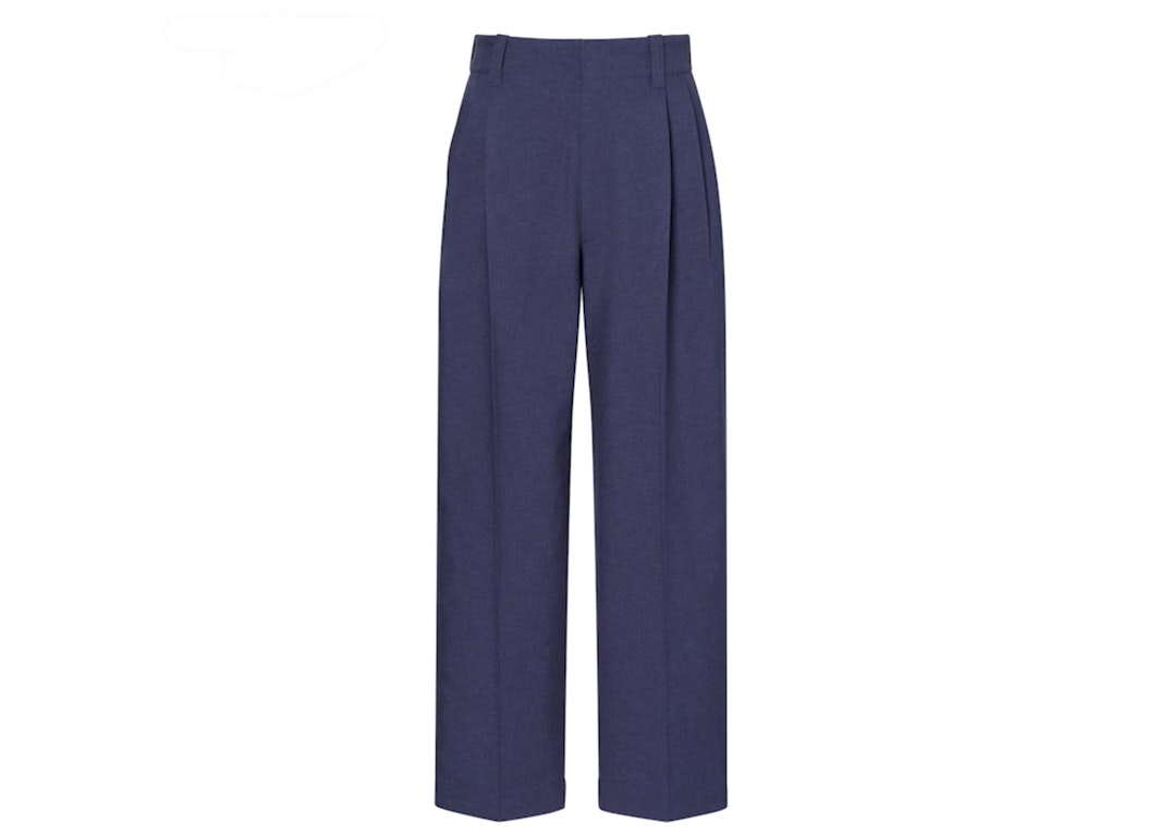 Pre-owned Uniqlo X Marni Wide Fit Tuck Pants (asia Sizing) Blue