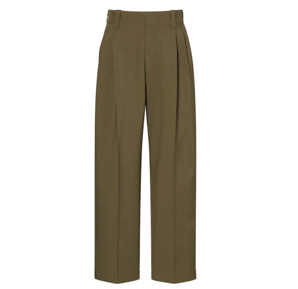 Uniqlo x MARNI Wide Fit Tuck Pants (Asia Sizing) Olive Men's - SS22 - US