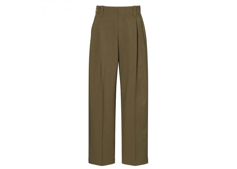 Uniqlo x MARNI Wide Fit Tuck Pants Olive Men's - SS22 - US