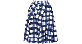 Uniqlo x MARNI Women's Balloon Shape Check Skirt (Asia Sizing) Blue