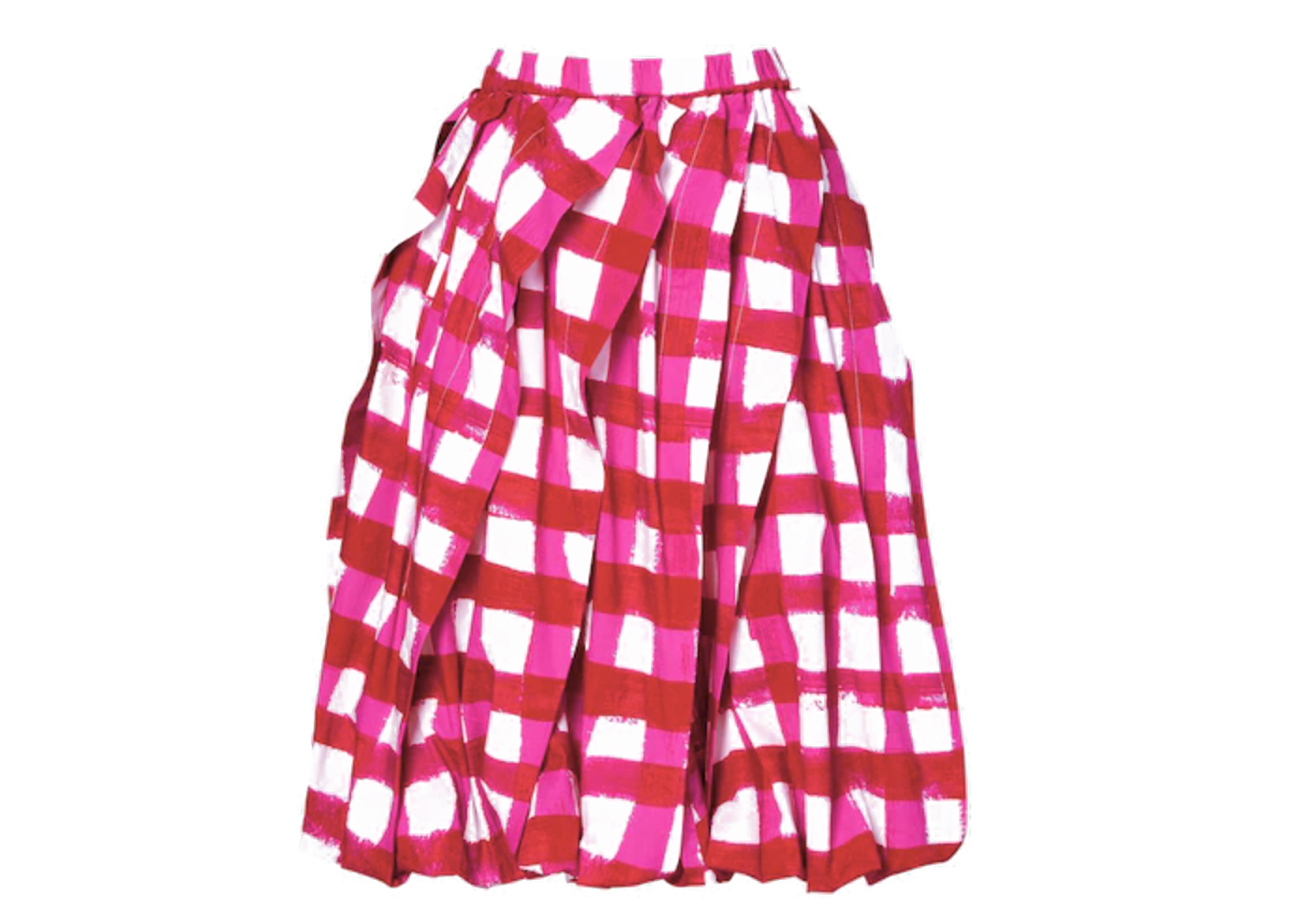 Uniqlo x MARNI Women's Balloon Shape Check Skirt (Asia Sizing 