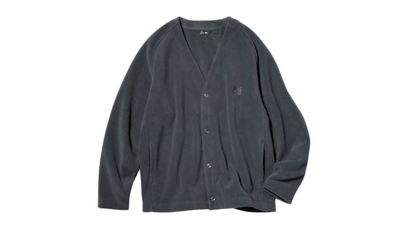 Pre-owned Uniqlo X Needles Fleece Cardigan (asia Sizing) In Dark Grey In Gray