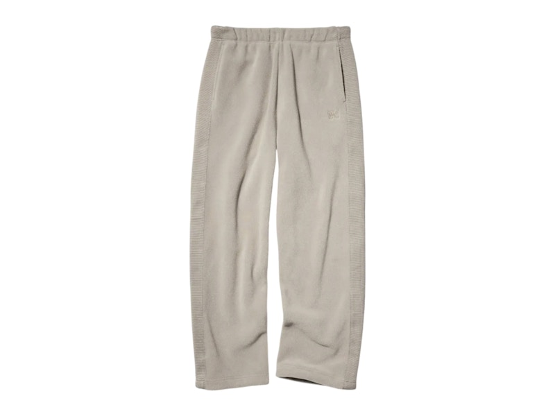 Pre-owned Uniqlo X Needles Fleece Wide Pants In Beige In Sand