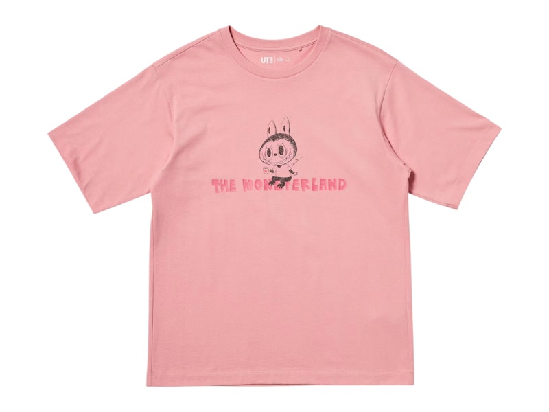 Pre-owned Uniqlo X Pop Mart The Monsters Women's Ut Graphic T-shirt In Pink