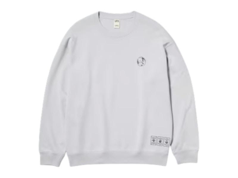 Pre-owned Uniqlo Men's X Pokemon Sweatshirt In Light Grey In Gray