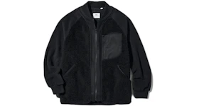 Uniqlo x White Mountaineering Fleece Oversized Longsleeve Jacket (Asia Sizing) Black