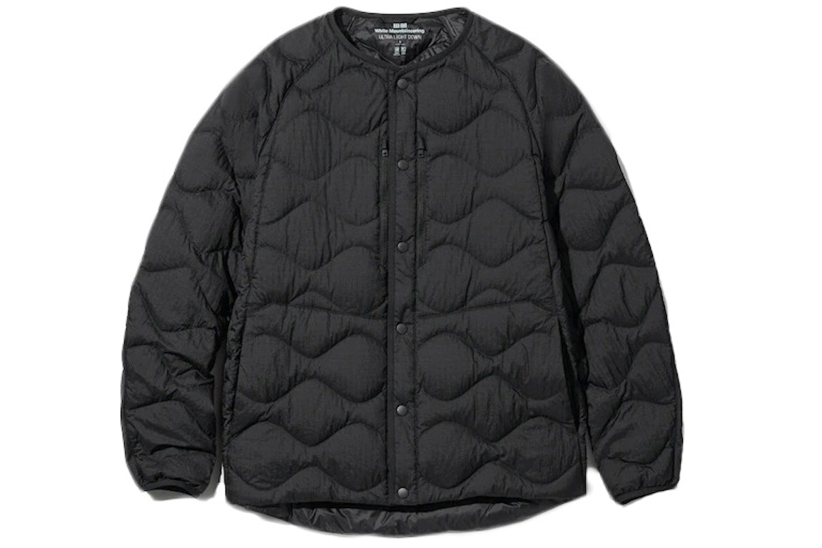 Pre-owned Uniqlo X White Mountaineering Ultra Light Down Oversized Jacket (asia Sizing) Black