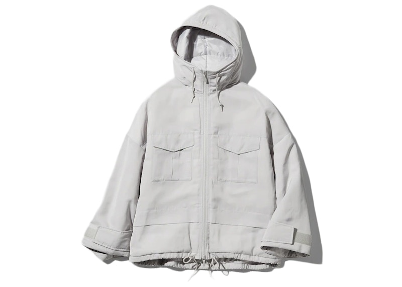 Uniqlo x White Mountaineering Women Hybrid Down Oversized Parka (Asia  Sizing) Light Grey