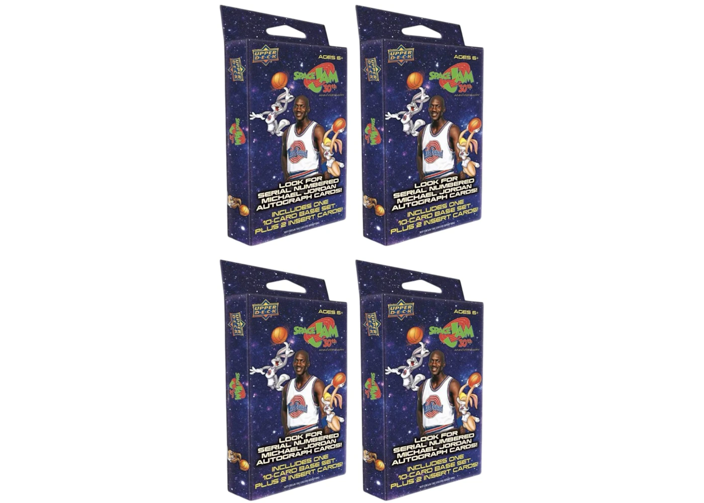 Upper Deck Space Jam 30th Anniversary Hanger Box 4x Lot - US Upper Deck Space Jam 30th Anniversary Hanger Box 4x Lot - US