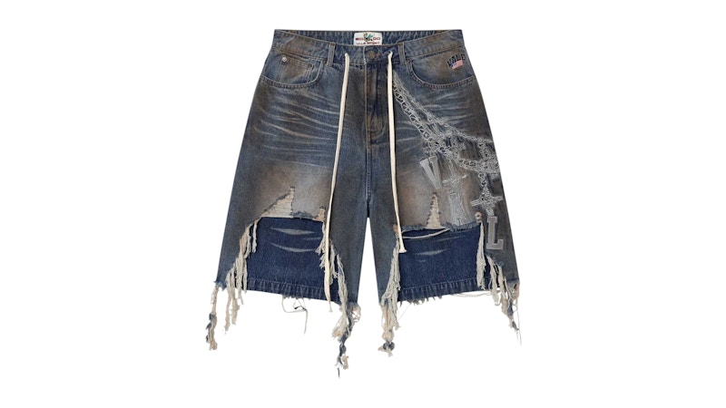 Vale Forever Chain Jorts Blue