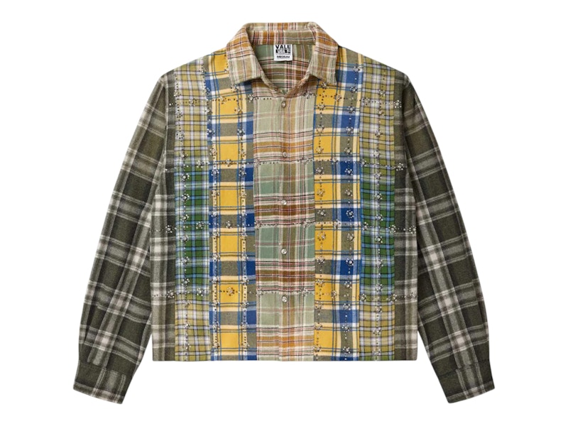 Vale Forever Earth Day L/S Flannel Green/Patchwork Men's - SS26 - US