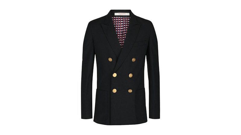 Valentino Zweireiherjacke Marineblau