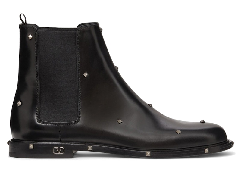 Valentino Garavani Aristopunk Stud Calfskin Ankle Boots