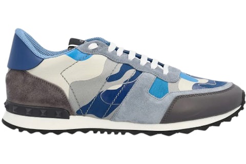 Valentino Garavani Rockrunner Camouflage Blue Grey Men's