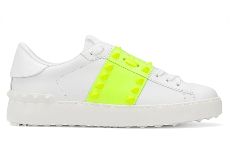 Pre-owned Valentino Garavani Garavani Rockstud Untitled (women's) Sneakers In White/neon In Multi