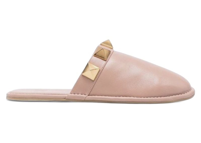 VALENTINO＞＞ローマン スタッド スリッパ Valentino Garavani Roman Stud Dual-Band Slide Sandals