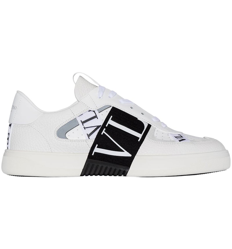 Valentino Garavani VL7N Sneaker Baskets Basses Blanc Noir Gris