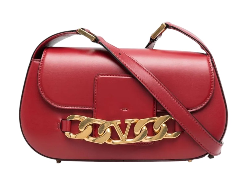 Shoulder Bag Valentino Tasche Rot Nieten Valentino Garavani