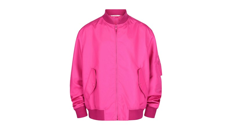 Giacca bomber Valentino in nylon Rosa