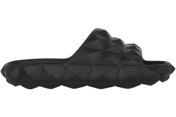 Valentino Roman Stud Turtle Slide Sandal Black (Women's)