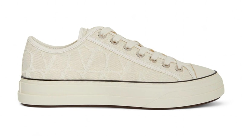 【VALENTINO】TOILE ICONOGRAPHE SNEAKERS Valentino Toile Iconographe Sneakers Ivory Men's