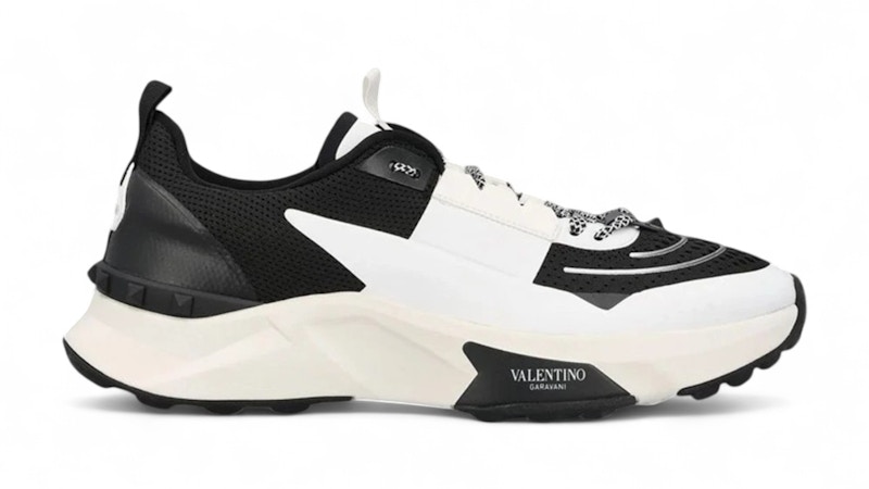 Valentino True Act Lace-Up Sneakers Black (Women's