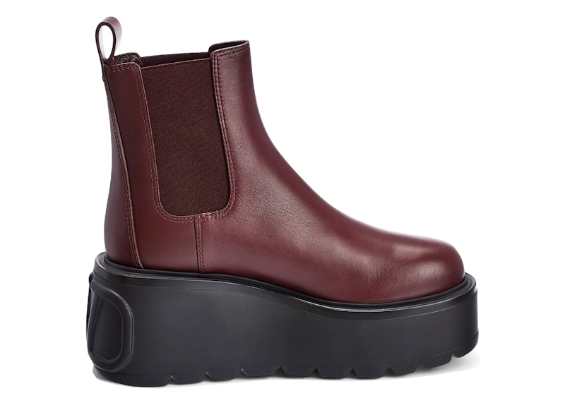 Valentino Uniqueform Chelsea Boot Burgundy (Women's