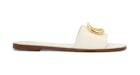 Valentino V Logo Signature Slippers Ivory (Women's)