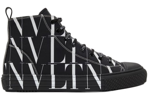 Valentino VLTN Giggies High Top Black White Men's UY2S0D51JKY US