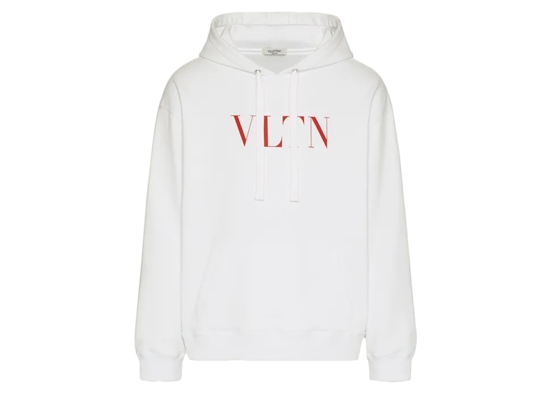 Valentino VLTN Print Hoodie White/Red