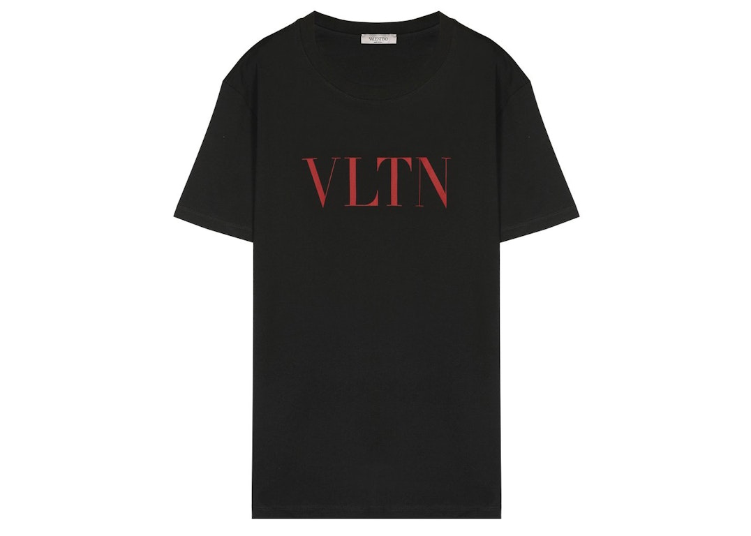 Pre-owned Valentino Vltn Print T-shirt Black/red