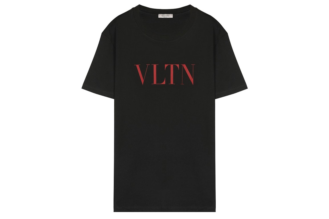 Pre-owned Valentino Vltn Print T-shirt Black/red