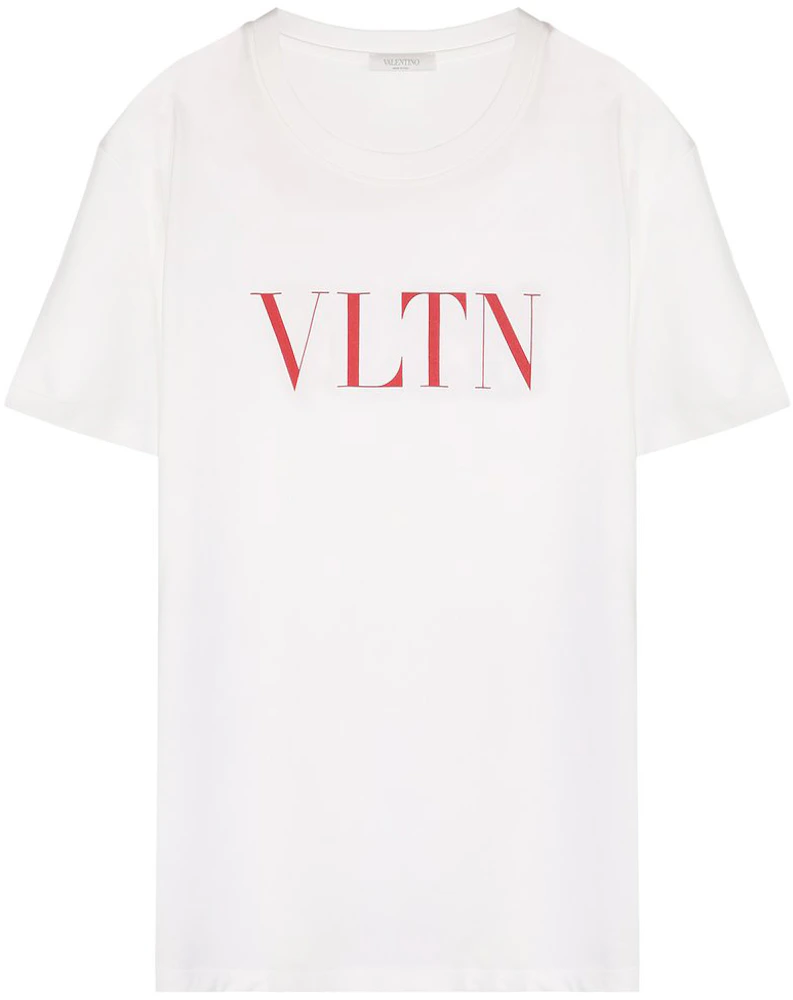 Valentino VLTN Print T-shirt White/Red Men's - SS21 - US