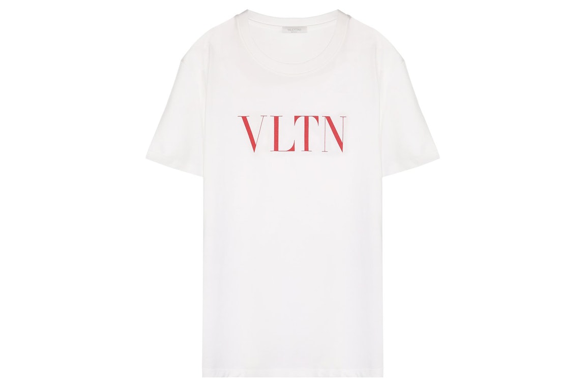 Pre-owned Valentino Vltn Print T-shirt White/red