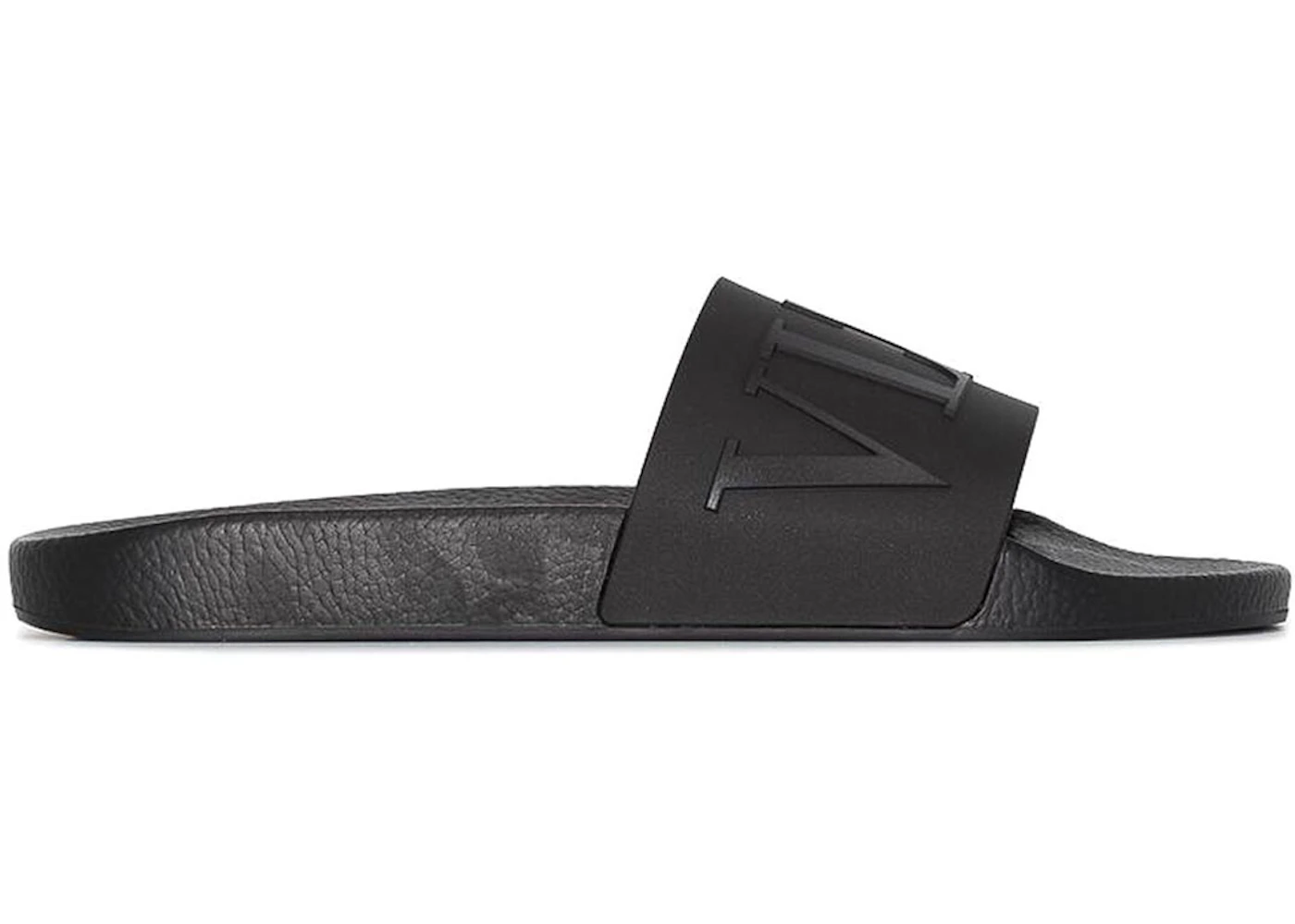 Rubber Slides Vltn Slides Mens Valentino VLTN Rubber Slide Sandal