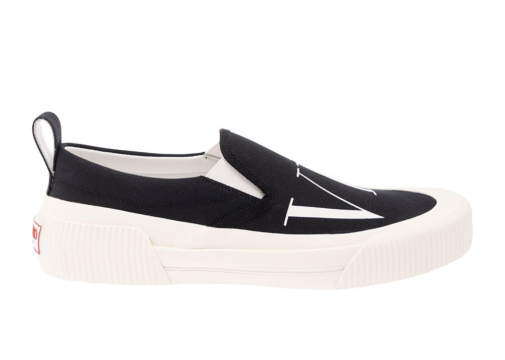 Valentino Vltn Slip On Black White Men's - 2Y2S0G77-VPZ-0NI - US