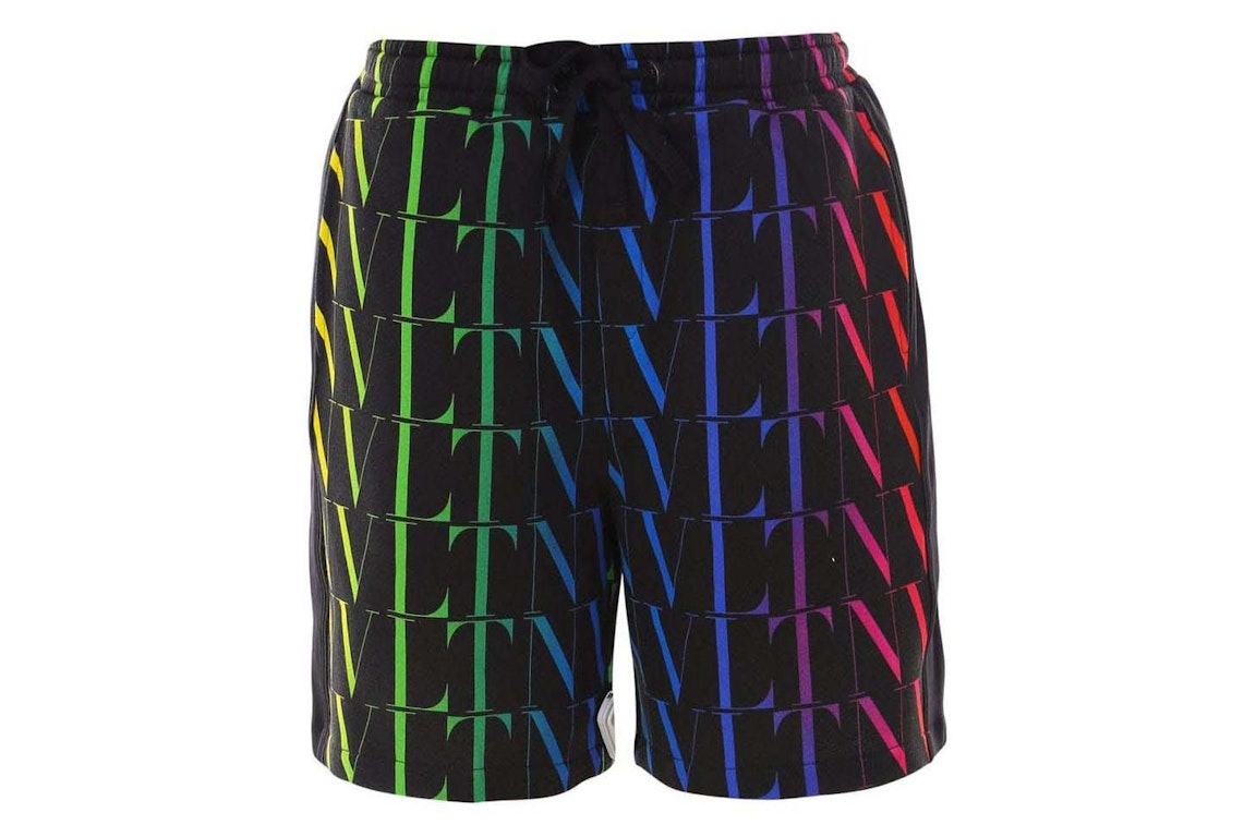 Pre-owned Valentino Vltn Times Bermuda Shorts Multicolor