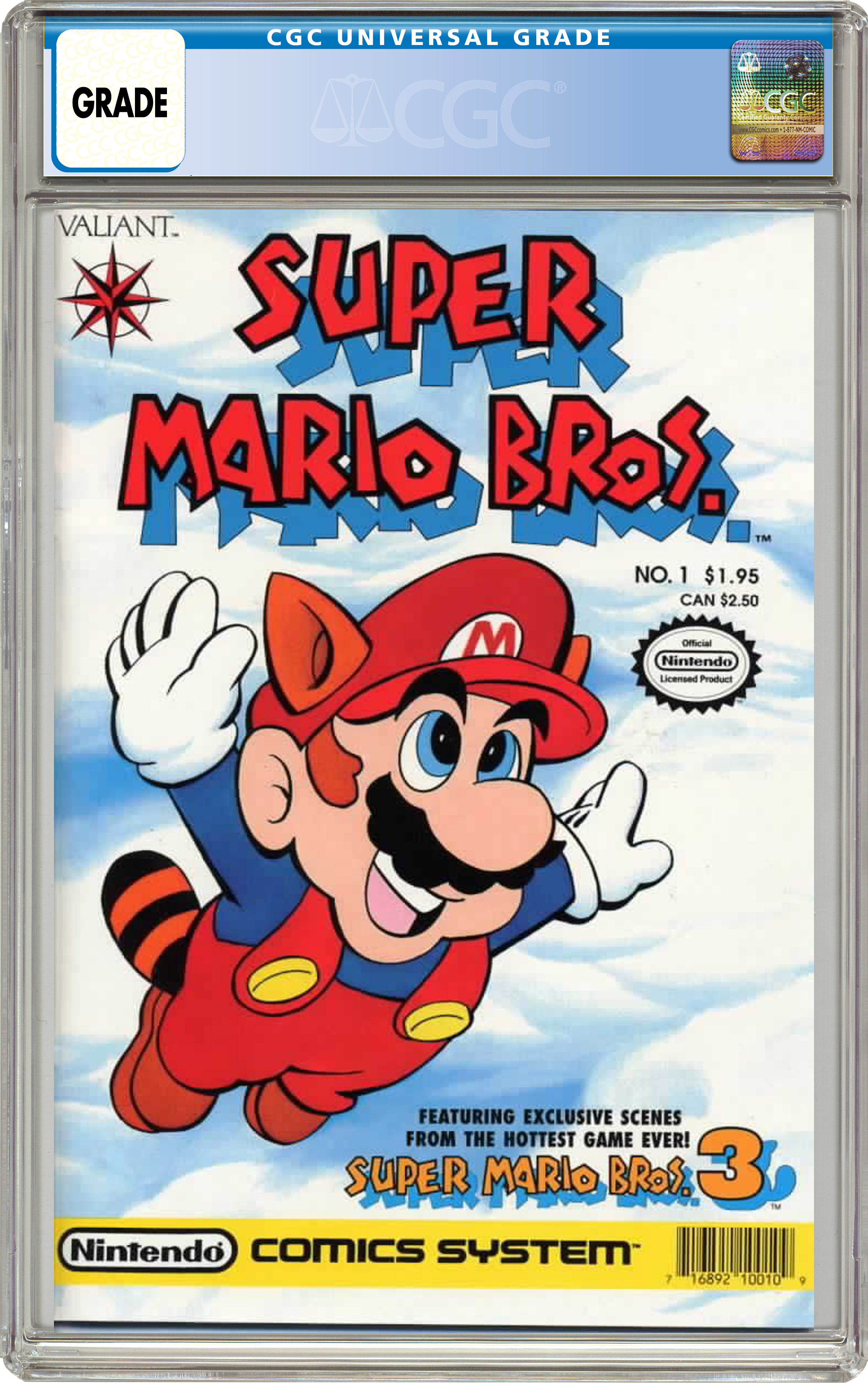 Valiant Super Mario Bros (1990 1st Series) #1 Comic Book CGC 