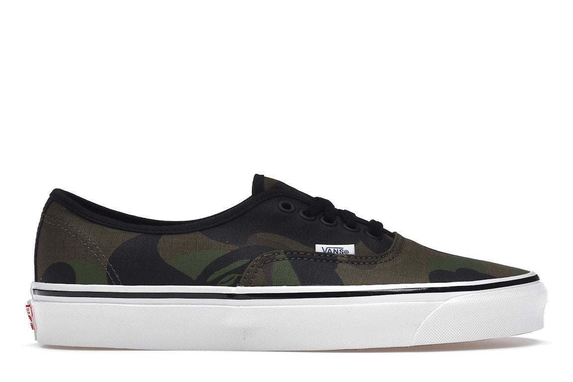 Click to view more detailed imagery on our partner's website Pre-owned Vans Authentic 44 Dx Bape 1st Camo In Green/black/brown