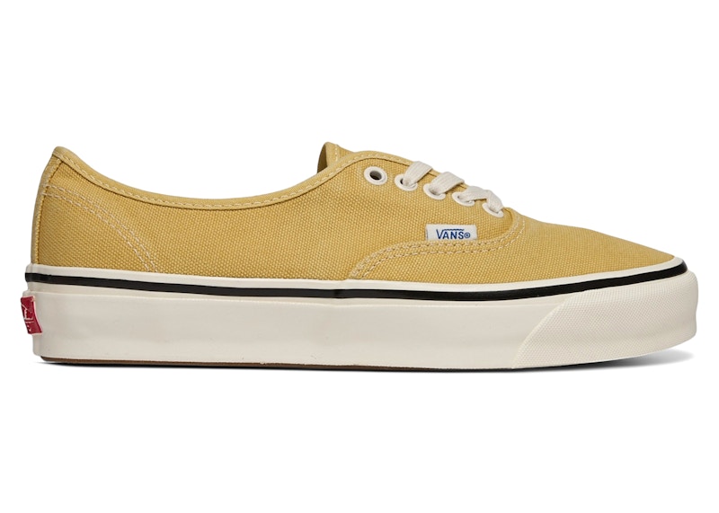 Pre-owned Vans Men's Authentic 44 Lx Duck Canvas Sneakers In Vintage Yellow