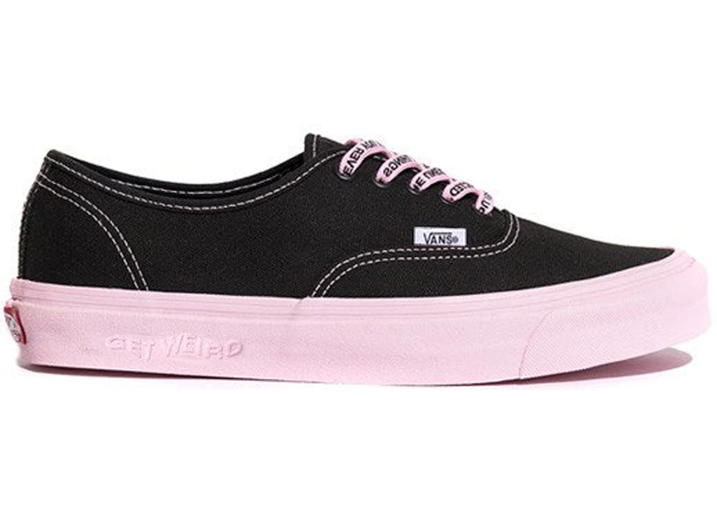 Vans authentic black pink hotsell