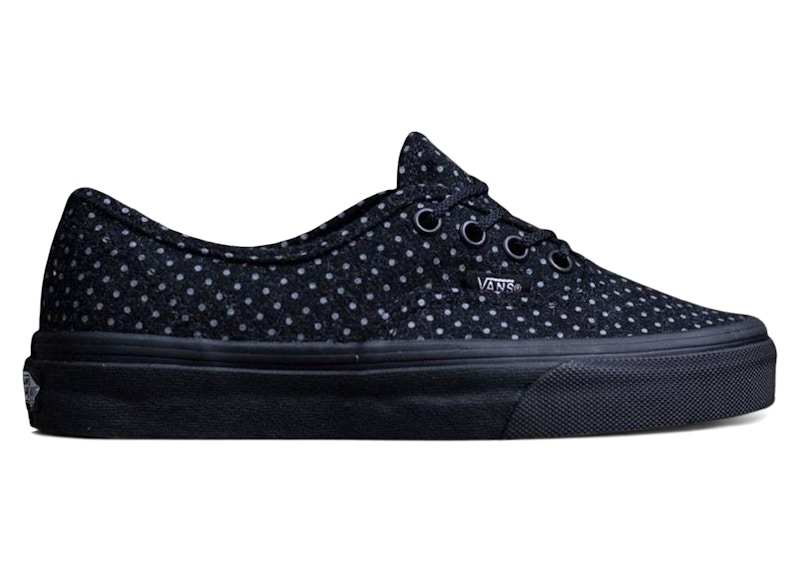 Pre-owned Vans Authentic Polka Dot (women's) Sneakers In Black/polka Dots