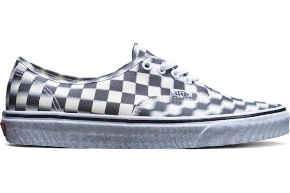 Vans Authentic Blur Checkboard Black White