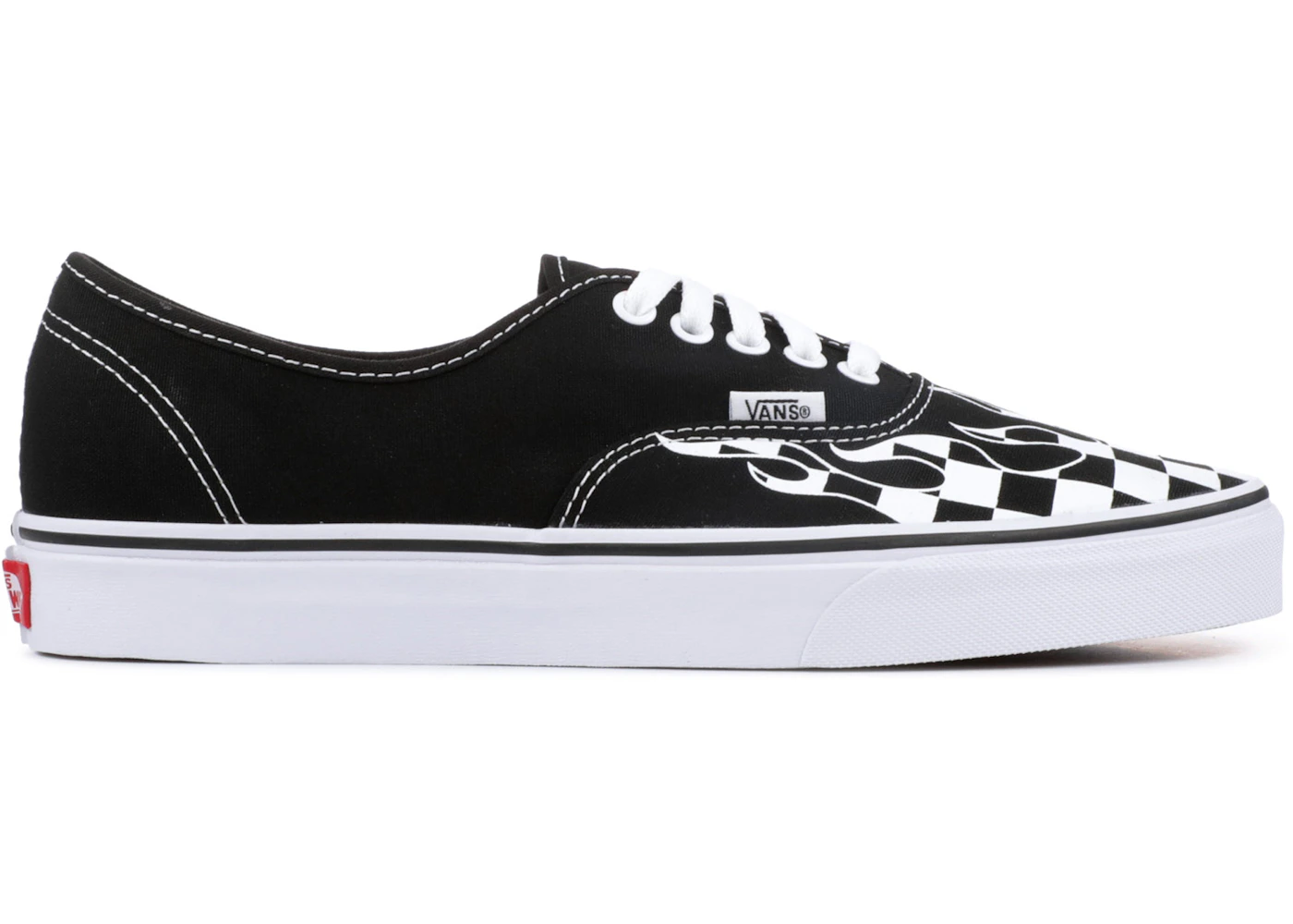 Vans with checkerboard best sale flames