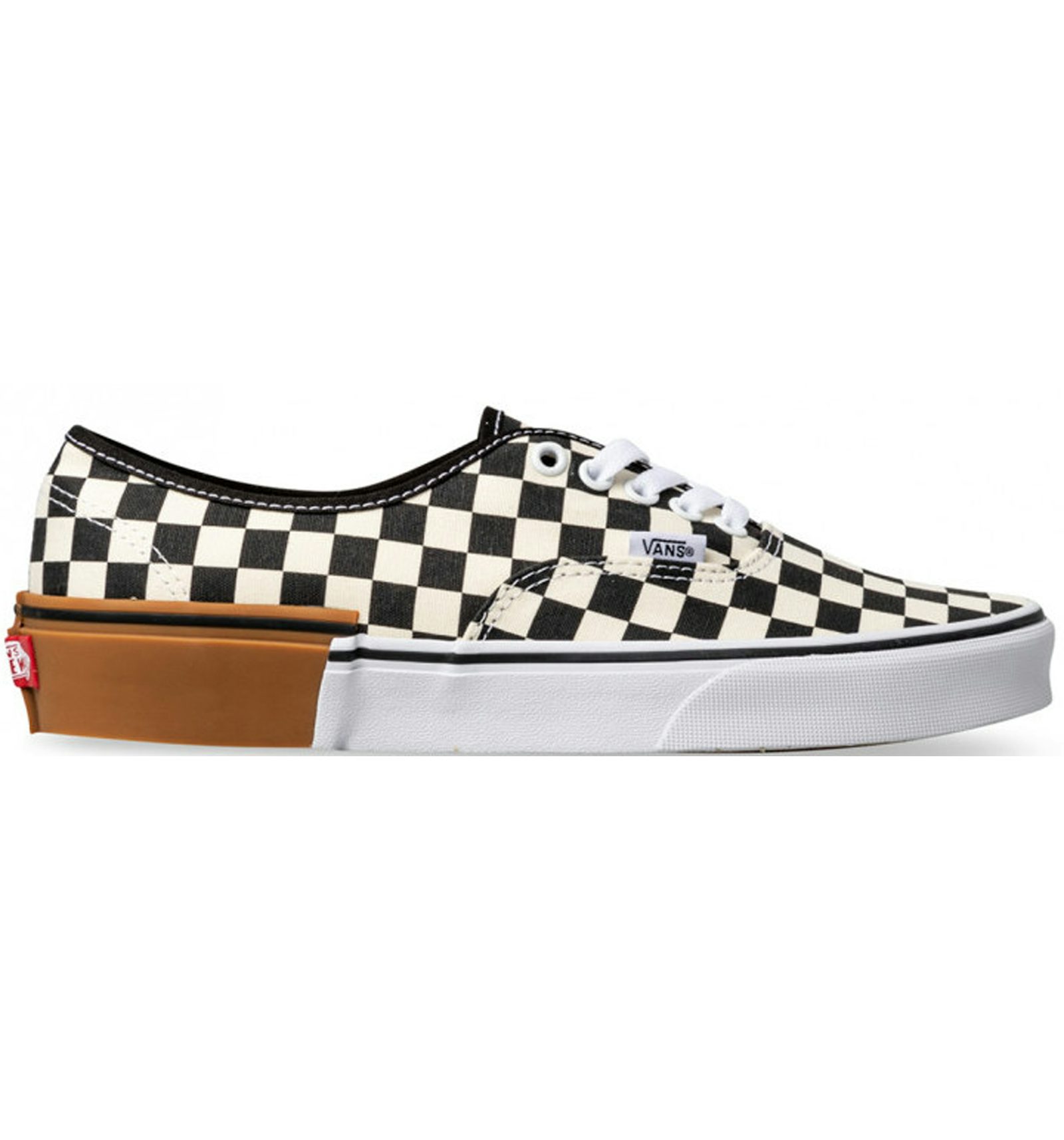 Vans authentic checkerboard gum Clearance