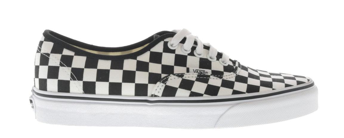vans authentic checkerboard white